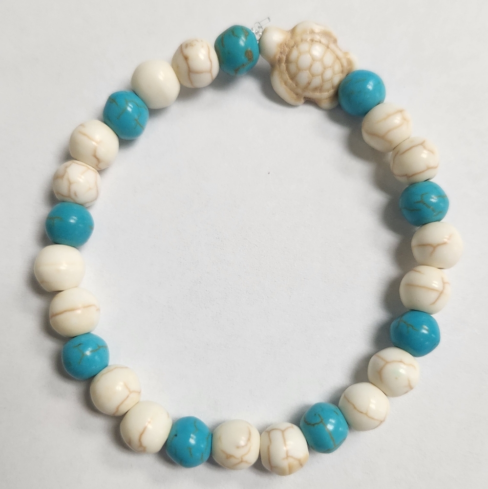 Sea Turtle Beaded Bracelet